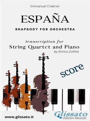 cover image of España--String Quartet and Piano (score)
